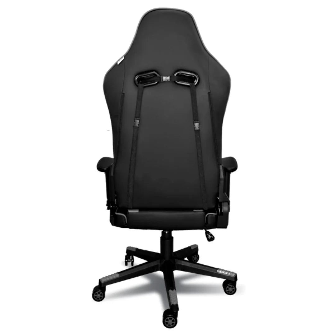 Chaise Gaming Ergonomique à Dossier Haut – Rotation 360°, Support Lombaire, Repose-Pieds Intégré