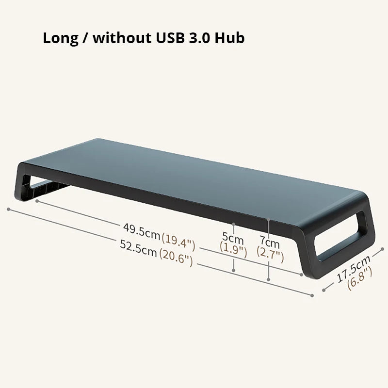 Support de Moniteur Ergonomique avec Rangement & Hub USB 3.0