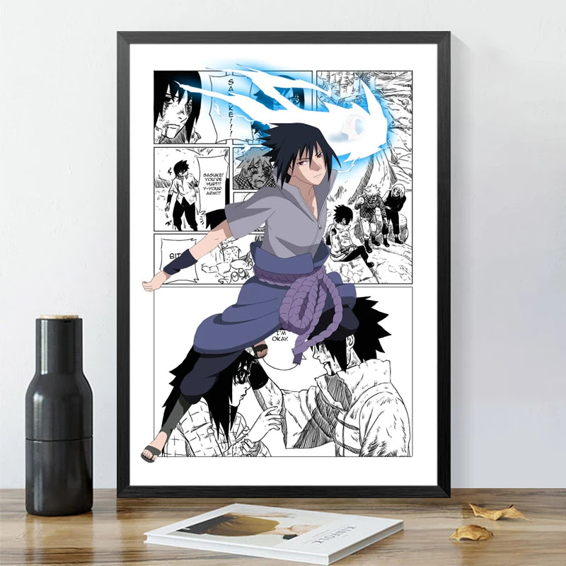 Affiche Murale Naruto Shippuden – Décoration Anime pour Chambre & Salon