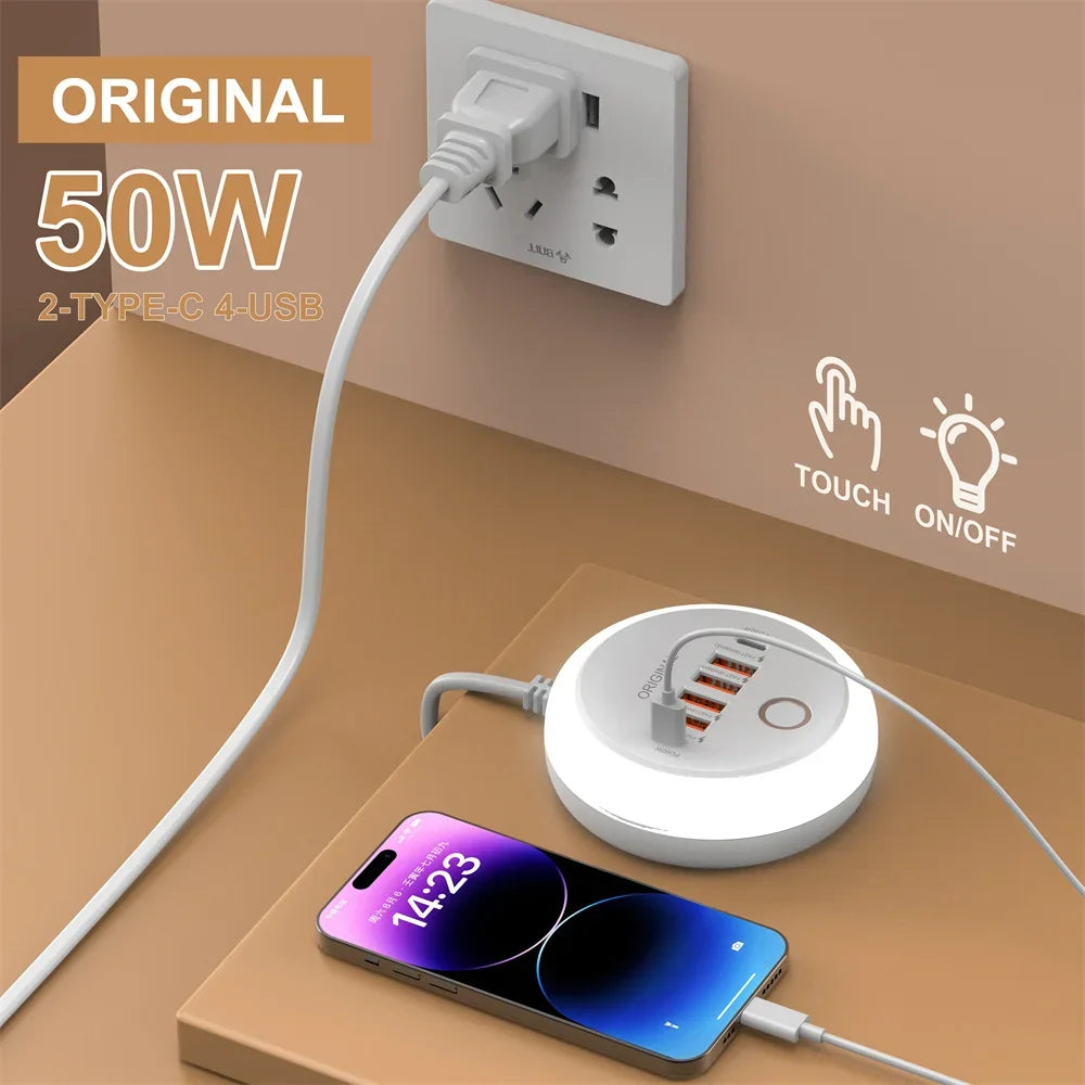 Prise Multiport USB Type-C 50W – Charge Rapide et Efficace