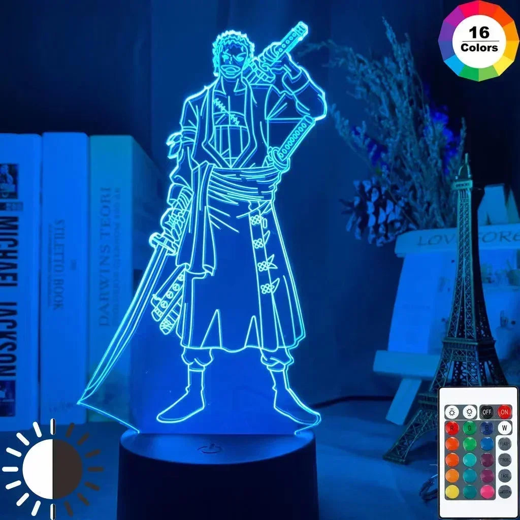 Veilleuse LED 3D One Piece – Luffy, Zoro, Nami & plus | Cadeau Anime