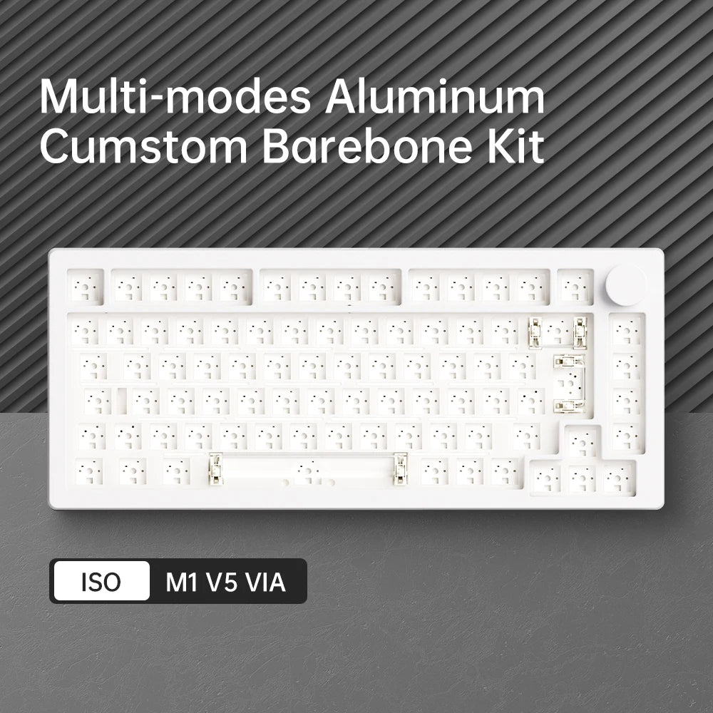 Akko MonsGeek M1 V5 – Clavier mécanique Barebone 75% Tri-Mode, VIA Compatible, Échange à chaud, RGB, Batterie 8000 mAh