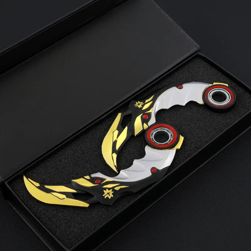 Karambit Rotatif – Réplique Valorant Champions 2021 | Métal | Cosplay & Décoration