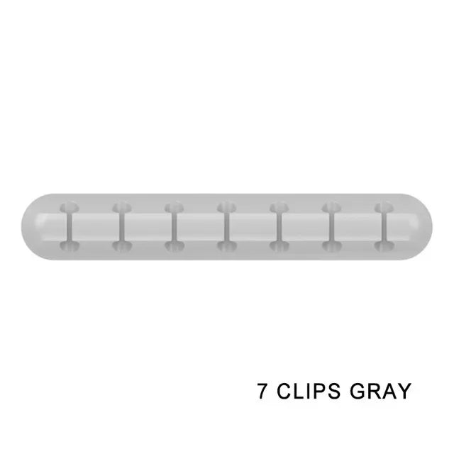 Organisateur de câbles USB en Silicone – Clips de Gestion pour Bureau et Maison