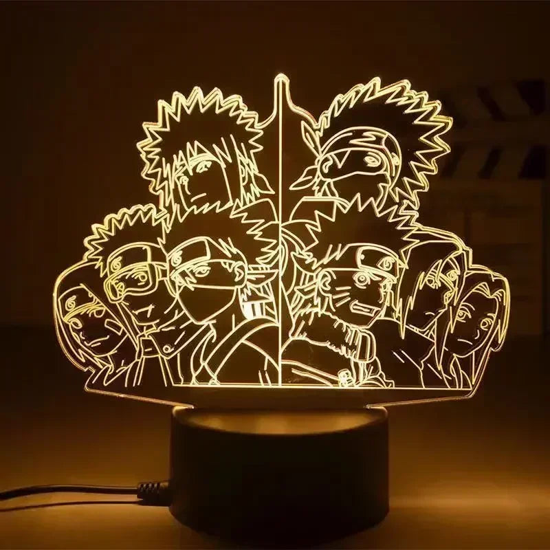 Veilleuse LED 3D Naruto – Lampe d’Ambiance Manga