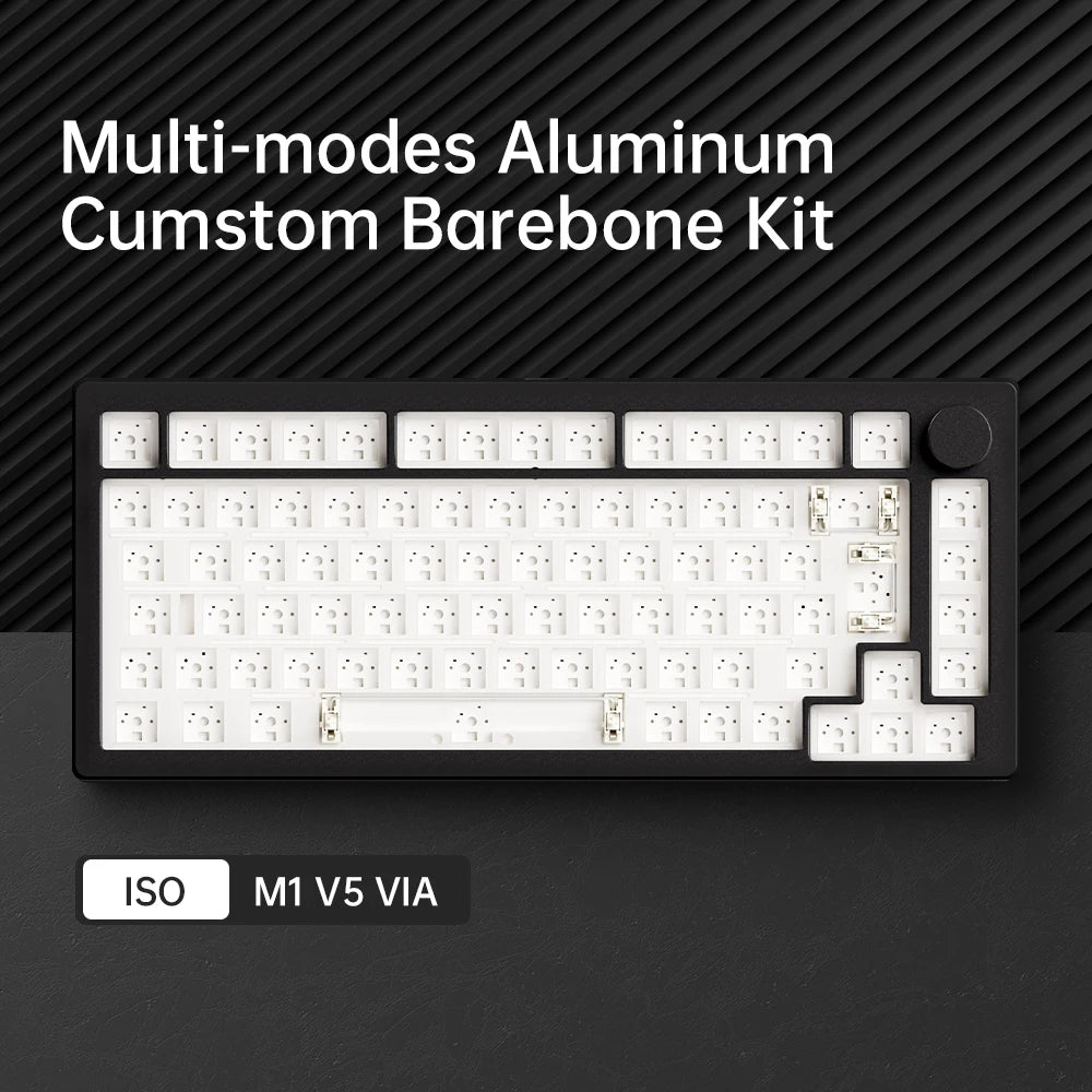 Akko MonsGeek M1 V5 – Clavier mécanique Barebone 75% Tri-Mode, VIA Compatible, Échange à chaud, RGB, Batterie 8000 mAh