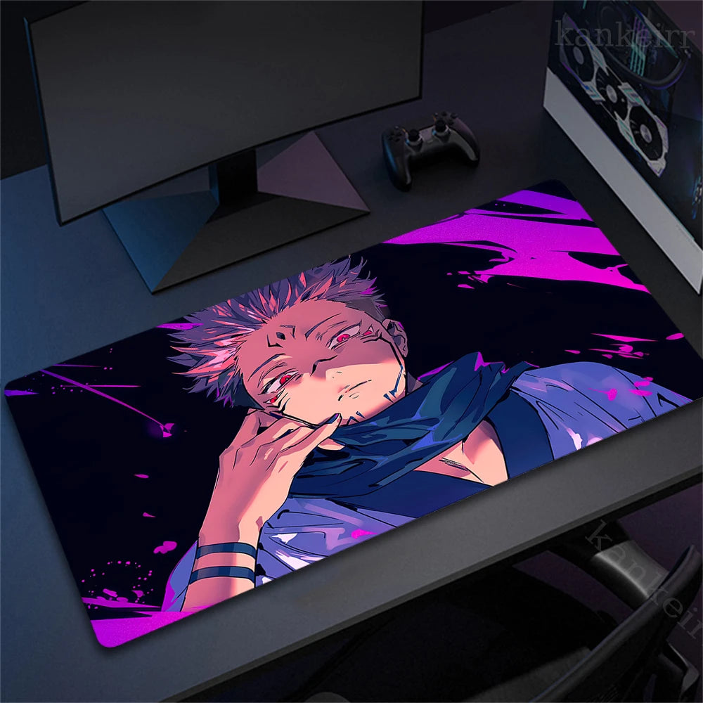 Tapis de souris XXL Jujutsu Kaisen – Gojo Satoru | Gaming & Bureau | Antidérapant | Design Anime