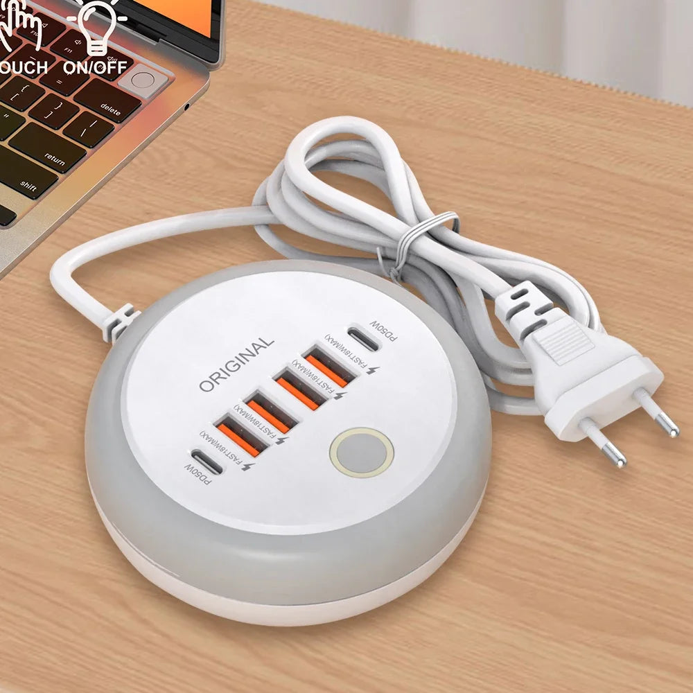 Prise Multiport USB Type-C 50W – Charge Rapide et Efficace