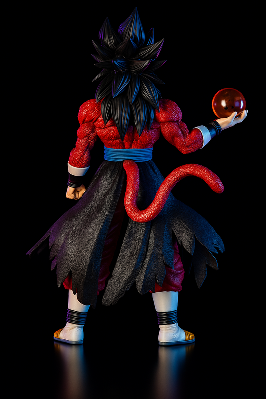 30CM Anime Dragon Ball Super 4 Son Goku Standing Holding Dragon Ball Posture Model Super Saiyan Toy Action Figure Large Doll