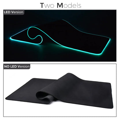 Tapis de souris LED RGB Gaming – 14 modes lumineux | XXL étanche & antidérapant