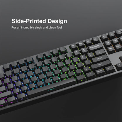 Set de Keycaps PBT Noirs – 123 Touches, Rétroéclairés, Profil Cherry