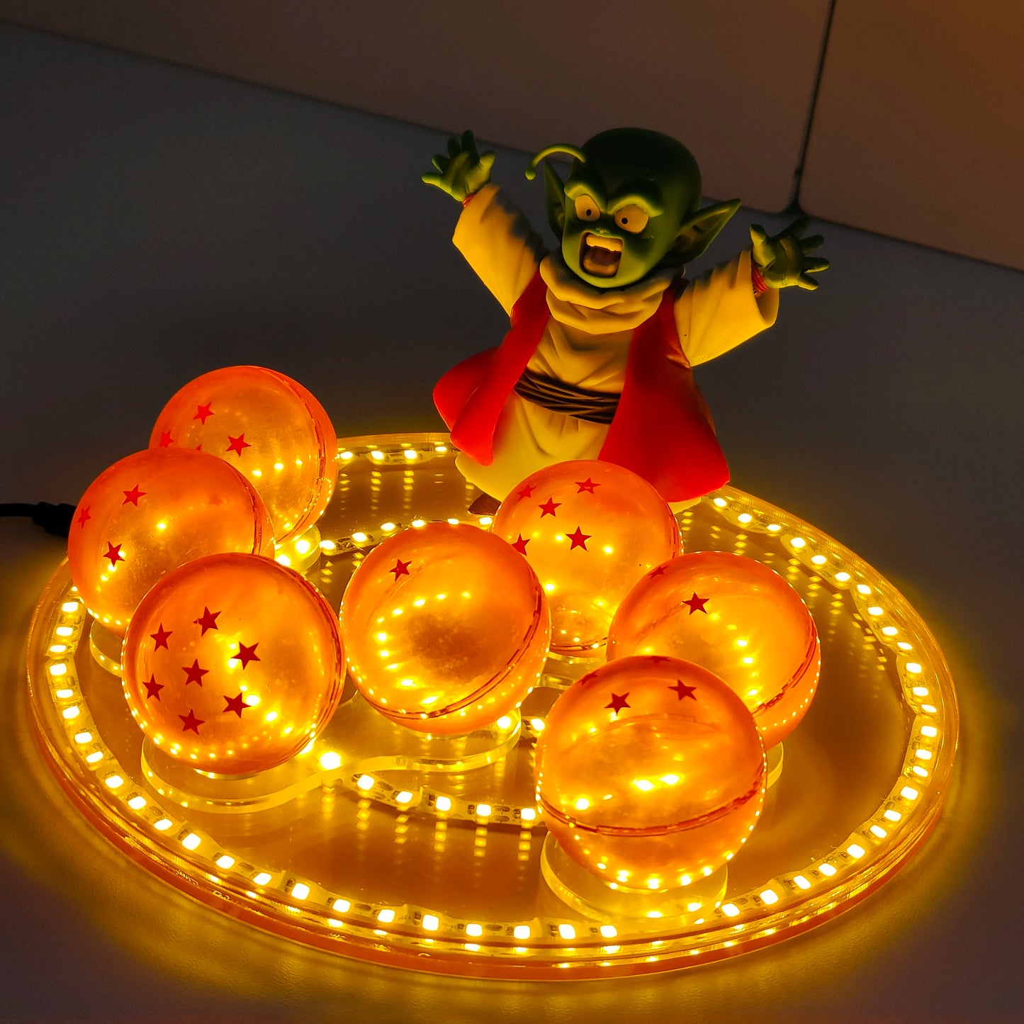 Figurine LED Dragon Ball – Set Boules de Cristal avec Dende | Éclairage Déco Anime