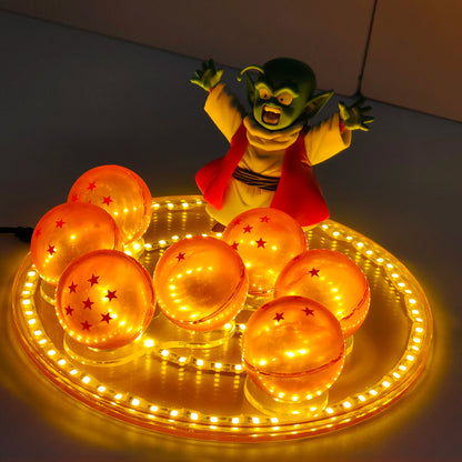 Figurine LED Dragon Ball – Set Boules de Cristal avec Dende | Éclairage Déco Anime