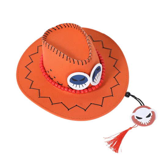 Chapeau Cowboy Ace – Cosplay One Piece | Unisexe | Accessoire Anime Halloween & Carnaval