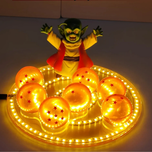 Figurine LED Dragon Ball – Set Boules de Cristal avec Dende | Éclairage Déco Anime