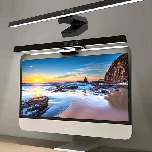 Barre lumineuse LED pour écran PC – Lampe de bureau USB, 3 températures de couleur, luminosité réglable, protection des yeux, montage sans encombrement