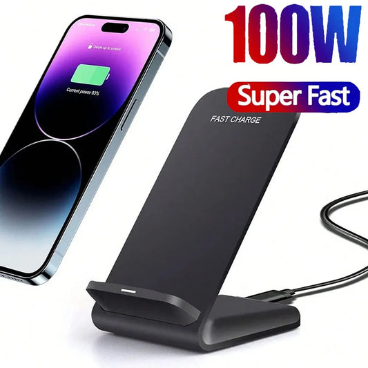Support de Chargeur Sans Fil 100W – Ultra Rapide & Design Élégant