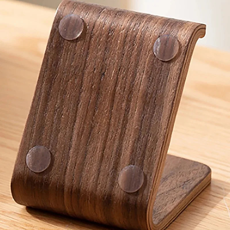 Support de Téléphone Multifonctionnel en Bois Massif – Élégance & Praticité
