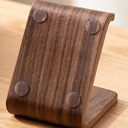 Support de Téléphone Multifonctionnel en Bois Massif – Élégance & Praticité