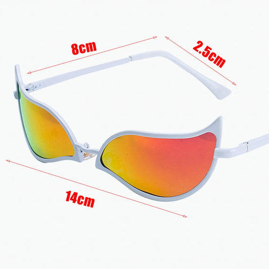 Donquixote PVC Lunettes de Soleil – Doflamingo Cosplay | Œil de Chat Unisexe | Accessoire Anime & Fête
