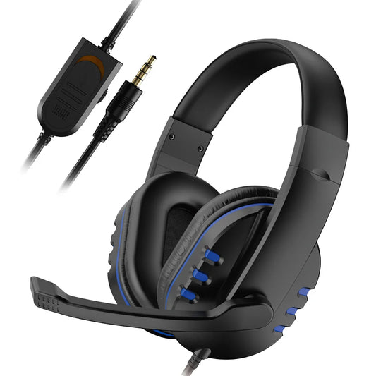 Casque Gaming Filaire 3,5 mm – Microphone, Réduction de Bruit, Contrôle du Volume – Compatible PS4, PC, Xbox, Switch