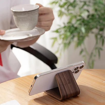 Support de Téléphone Multifonctionnel en Bois Massif – Élégance & Praticité