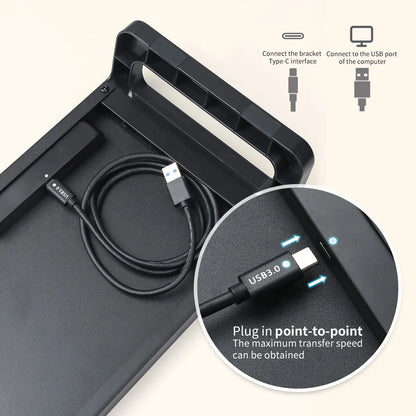 Support de Moniteur Ergonomique avec Rangement & Hub USB 3.0