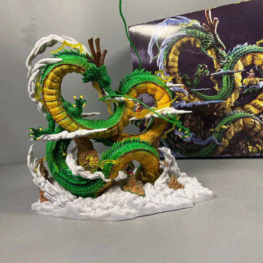 Figurine Dragon Ball – Shenron & Goku | Statue de Collection 24 cm | PVC Haute Qualité
