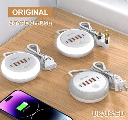 Prise Multiport USB Type-C 50W – Charge Rapide et Efficace