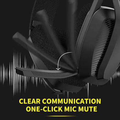 BINNUNE Casque Gaming Sans Fil 2.4GHz & Bluetooth – Micro Intégré – PS5, PS4, PC, Mac