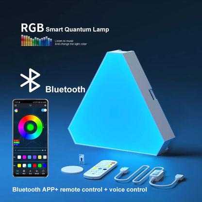 Panneaux Lumineux LED Triangulaires RGB - Éclairage Intelligents et Modulables