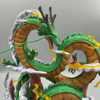 Figurine Dragon Ball – Shenron & Goku | Statue de Collection 24 cm | PVC Haute Qualité