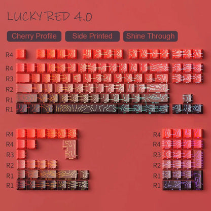 Set de Keycaps PBT Rétroéclairés – Double Injection, RGB, 135 Touches