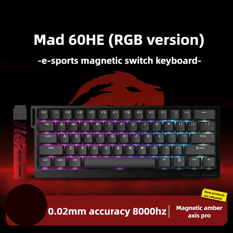 MAD68 Pro 60HE – Clavier Gaming Magnétique, Hot-Swap, Rapid Trigger, RGB, 60 % Compact