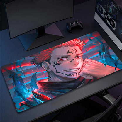 Tapis de souris XXL Jujutsu Kaisen – Gojo Satoru | Gaming & Bureau | Antidérapant | Design Anime