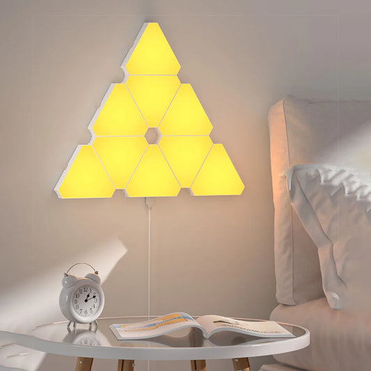 Panneaux Lumineux LED Triangulaires RGB - Éclairage Intelligents et Modulables