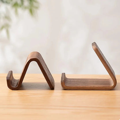 Support de Téléphone Multifonctionnel en Bois Massif – Élégance & Praticité
