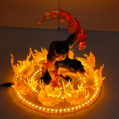 Figurine LED One Piece – Portgas D. Ace Poing de Feu | Lampe Anime Collector