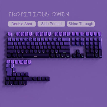 Set de Keycaps PBT Rétroéclairés – Double Injection, RGB, 135 Touches