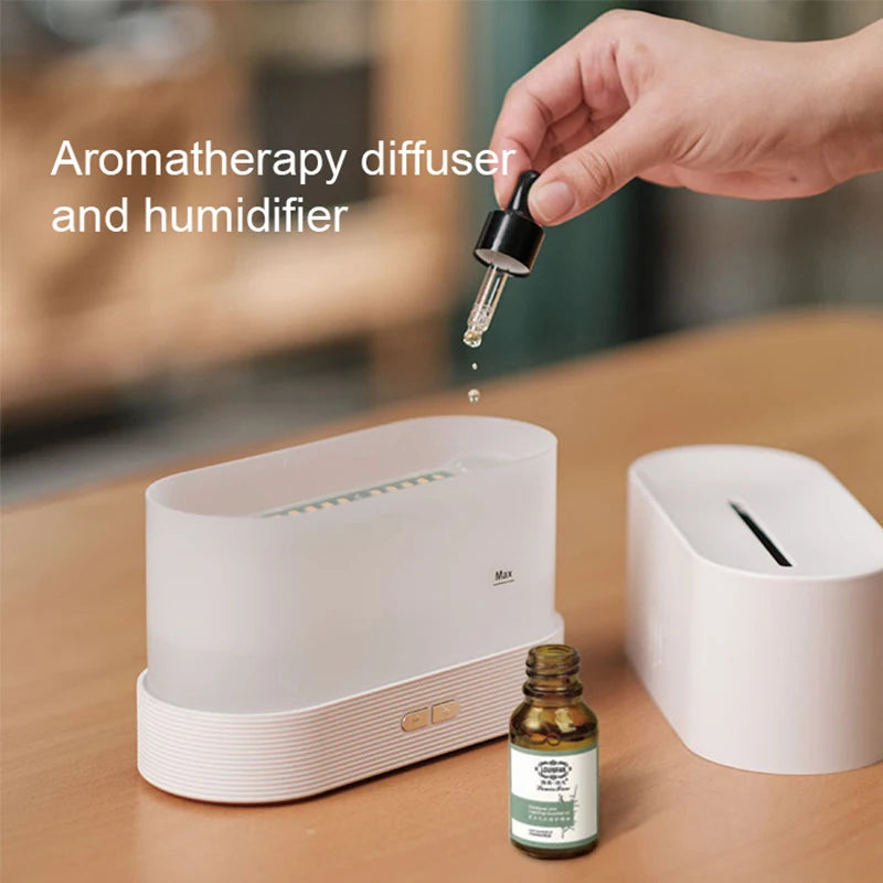 Diffuseur d’Arôme & Humidificateur à Effet Flamme – Kinscoter