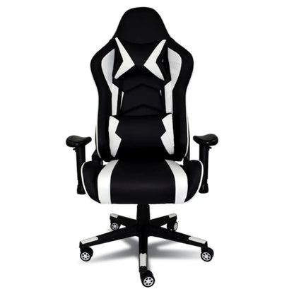 Chaise Gaming Ergonomique à Dossier Haut – Rotation 360°, Support Lombaire, Repose-Pieds Intégré