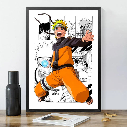 Affiche Murale Naruto Shippuden – Décoration Anime pour Chambre & Salon