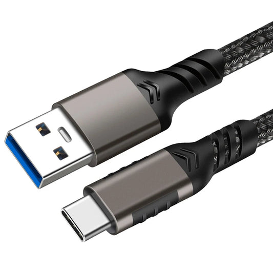 Câble USB 3.2 Gen2 A vers USB-C – 10 Gbps, Charge Rapide 60W, Nylon Tressé