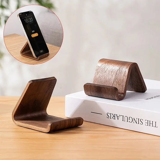 Support de Téléphone Multifonctionnel en Bois Massif – Élégance & Praticité