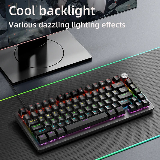 Clavier Mécanique Gamer K82 – 75% Compact, RGB, Hot-Swappable