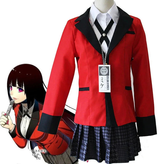Cosplay Kakegurui - Jabami Yumeko | Uniforme Scolaire + Perruque