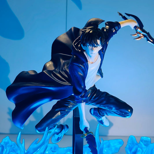 Figurine LED Solo Leveling – Sung Jin Woo | Lampe Collector Gamer & Otaku