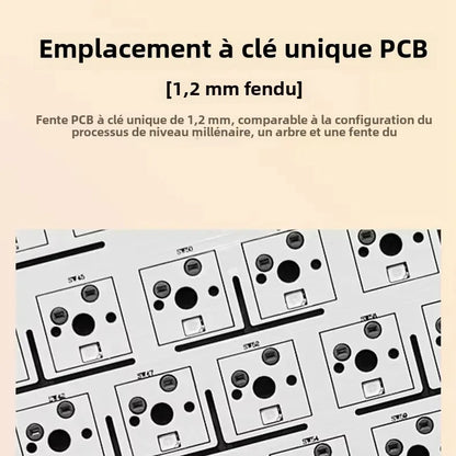Clavier Mécanique AULA F108 Pro – Sans Fil Bluetooth, Écran TFT Intelligent, Hot-Swap, RGB
