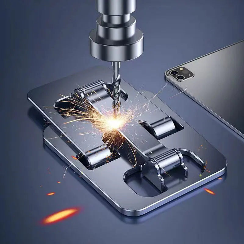 Support de Téléphone Pliable en Aluminium – Élégant & Robuste