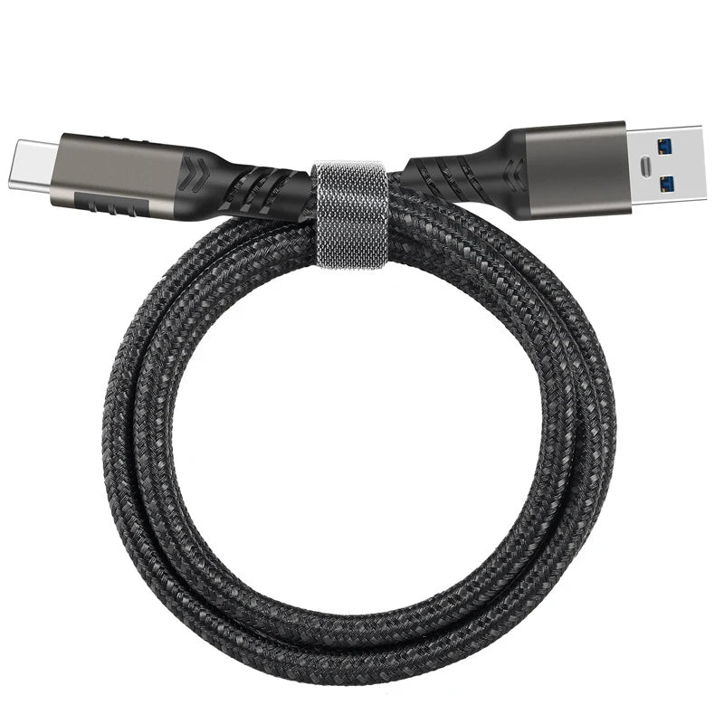 Câble USB 3.2 Gen2 A vers USB-C – 10 Gbps, Charge Rapide 60W, Nylon Tressé